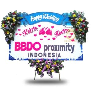Bunga Papan Wedding Surabaya SBY-003