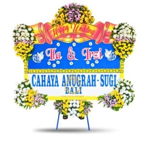 Bunga Papan Pernikahan Kediri KDRW-004