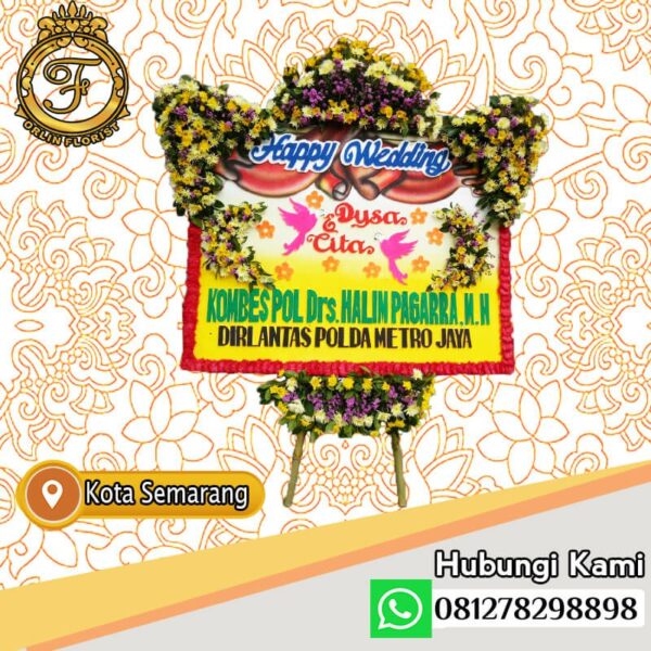 Bunga Papan Wedding Semarang SML-31
