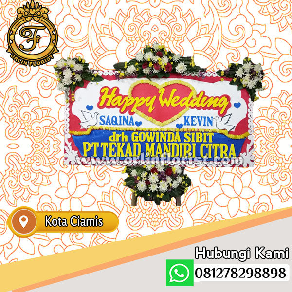 bunga papan happy weding di ciamis bunga papan happy weding di ciamis