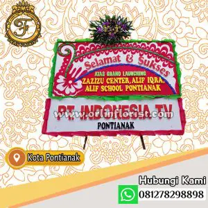 bunga papan selamat dan sukses di pontianak