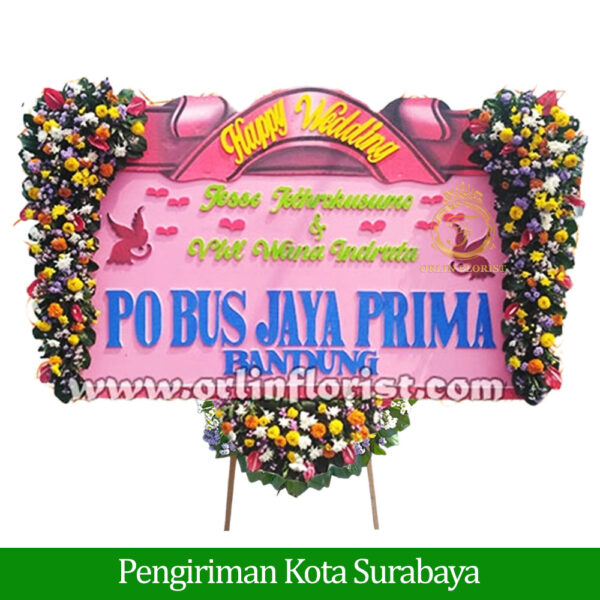 Bunga Papan Wedding Surabaya SBY-011