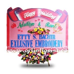 Bunga Papan Wedding Surabaya SBY-017