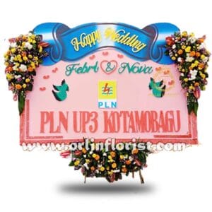 Bunga Papan Wedding Surabaya SBY-018