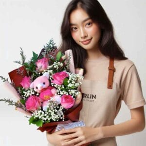 Bouquet Mawar Valentine Val HBL-004 orlin florist