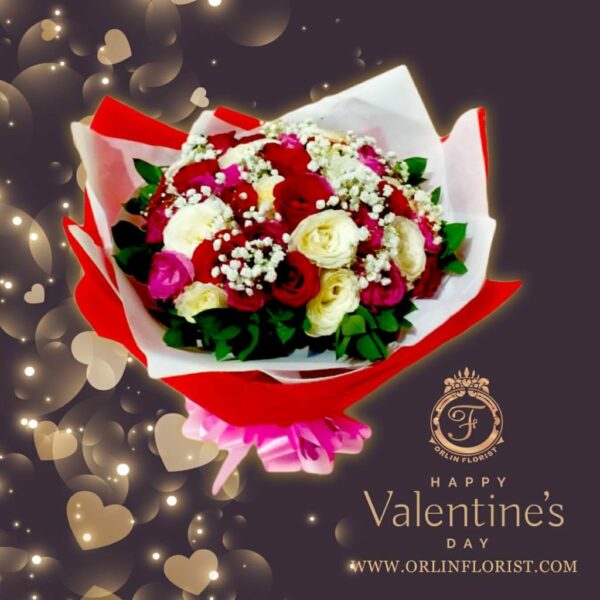 Bouquet Mawar Valentine Val HBM-011