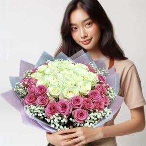 Bouquet Mawar Valentine Val HBP-001 Orlin Florist