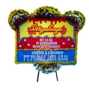 karangan bunga papan dirgahayu jakarta JKTC-007