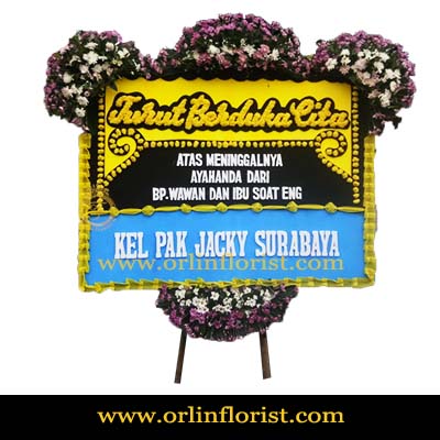 Bunga Papan Duka Cita Jakarta Selatan OJKTD-015
