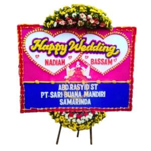 Karangan Bunga Papan Wedding OJKTW-004