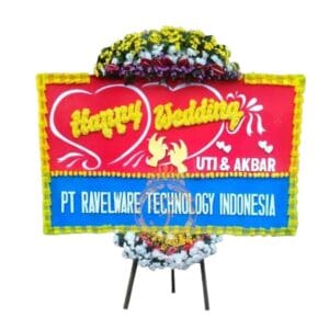 Karangan Bunga Papan Wedding OJKTW-006