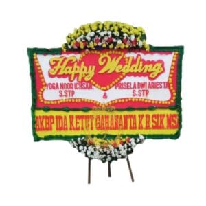Karangan Bunga Papan Wedding OJKTW-008