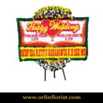 Karangan Bunga Papan Wedding OJKTW-008