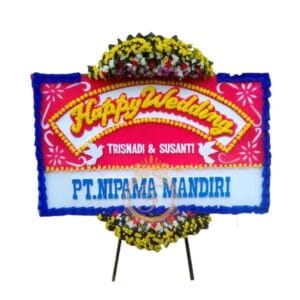 Karangan Bunga Papan Wedding OJKTW-009