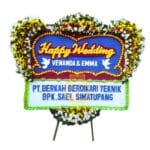 Karangan Bunga Papan Wedding OJKTW-019