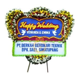 Karangan Bunga Papan Wedding OJKTW-019