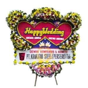 Karangan Bunga Papan Wedding OJKTW-021