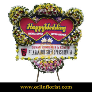 Karangan Bunga Papan Wedding OJKTW-021
