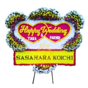 Karangan Bunga Papan Wedding OJKTW-022