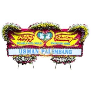 Karangan Bunga Papan Wedding OJKTW-023