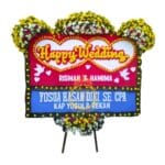 Karangan Bunga Papan Wedding OJKTW-010