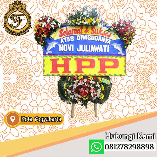 bunga papan selamat dan sukses yogyakarta
