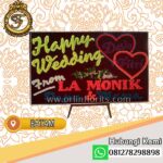 Bunga Papan Happy Weding Batam 02