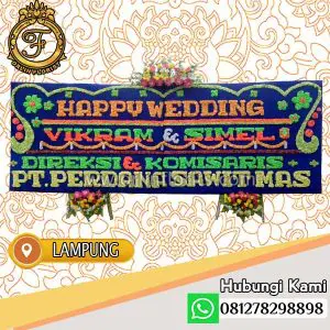 Bunga Papan Wedding Lampung LMP-005