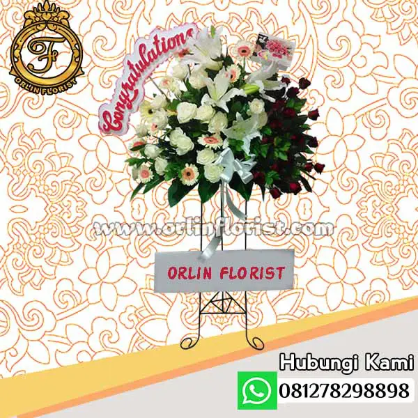 Standing flowers congratulations jakarta STC-002