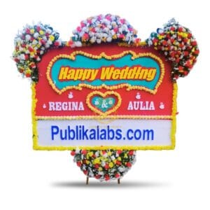 Bunga Papan Wedding Bandung BDGW-001
