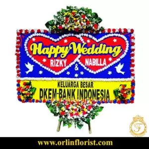 Bunga Papan Wedding Bandung BDGW-007