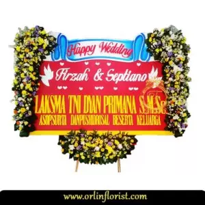 Bunga Papan Wedding Gresik GROHW-001