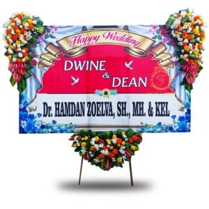 Bunga Papan Printing Wedding Surabaya SBY-025