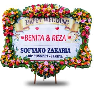 Bunga Papan Printing Wedding Surabaya SBY-029