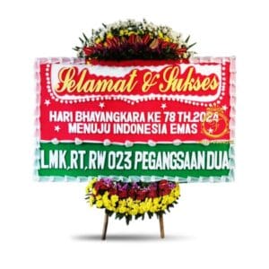 Bunga Papan Hut Bhayangkara BPPO-001